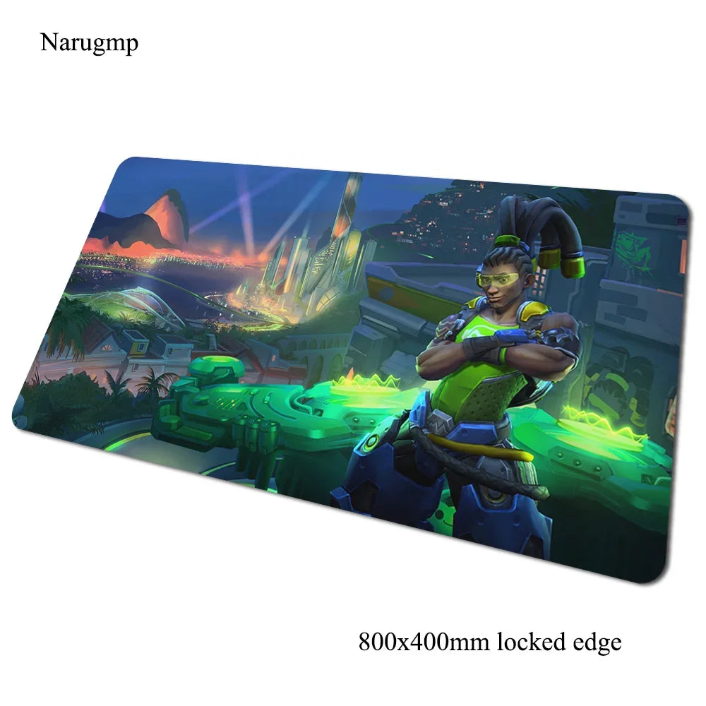 Alfombrilla de ratón gaming Overwatch 80x40cm, alfombrilla grande para ratón, regalo de Halloween, tapete gamer amplio para escritorio de ordenador, mousepad para notebook y PC