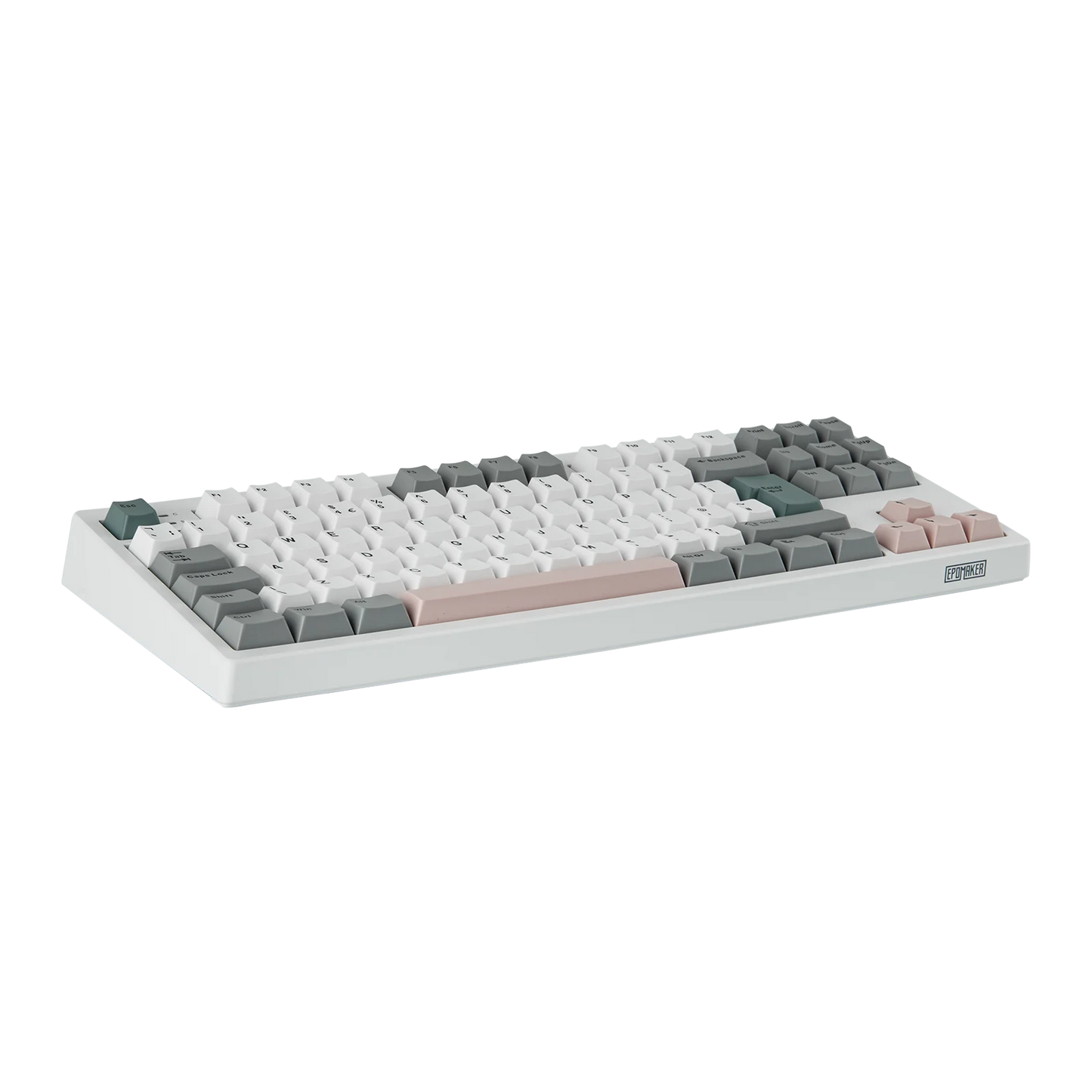 Teclado mecánico EPOMAKER TH87 con distribución ISO-UK TKL, con cable/BT/inalámbrico 2.4Ghz, NKRO, batería de 10000mAh y luz RGB
