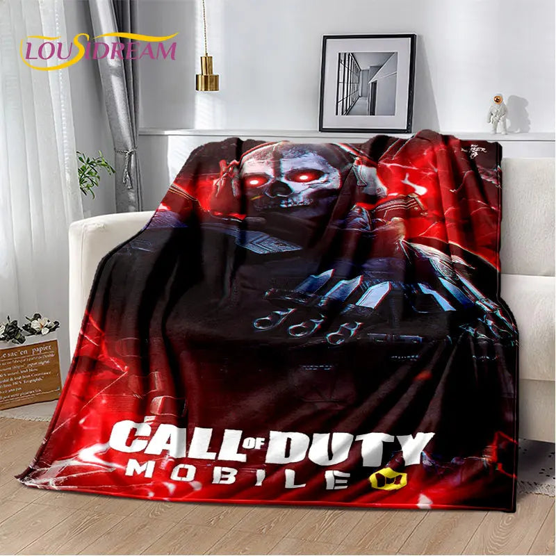 3D COD,Call of Duty Game Gamer Soft Plush Blanket,Flannel Blanket Throw Blanket for Living Room Bedroom Beds Sofa Office Cover