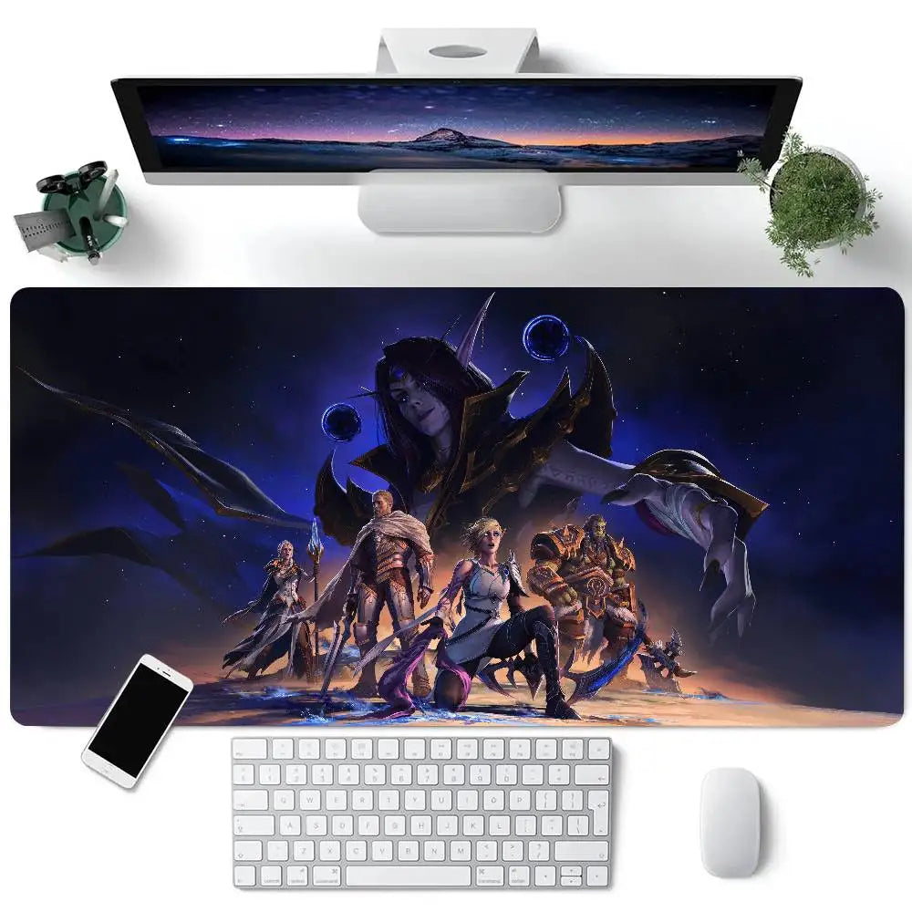World Of Warcraft Game Mousepad Large Keyboard Desk Mat Gaming Mouse Pad LockEdge Non-slip Mat
