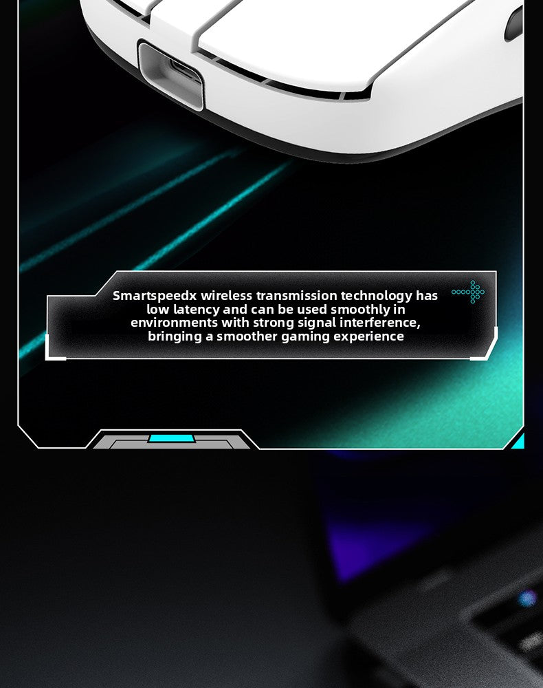 Mouse wireless ergonomico leggero VXE Dragonfly R1 con sensore PAW3395, mouse da gaming tri-mode a bassa latenza per PC, giocatori, ufficio e regalo