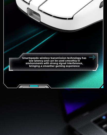 Mouse wireless ergonomico leggero VXE Dragonfly R1 con sensore PAW3395, mouse da gaming tri-mode a bassa latenza per PC, giocatori, ufficio e regalo
