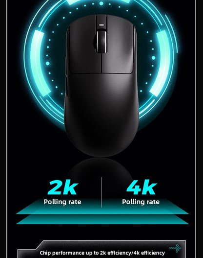 Mouse wireless ergonomico leggero VXE Dragonfly R1 con sensore PAW3395, mouse da gaming tri-mode a bassa latenza per PC, giocatori, ufficio e regalo