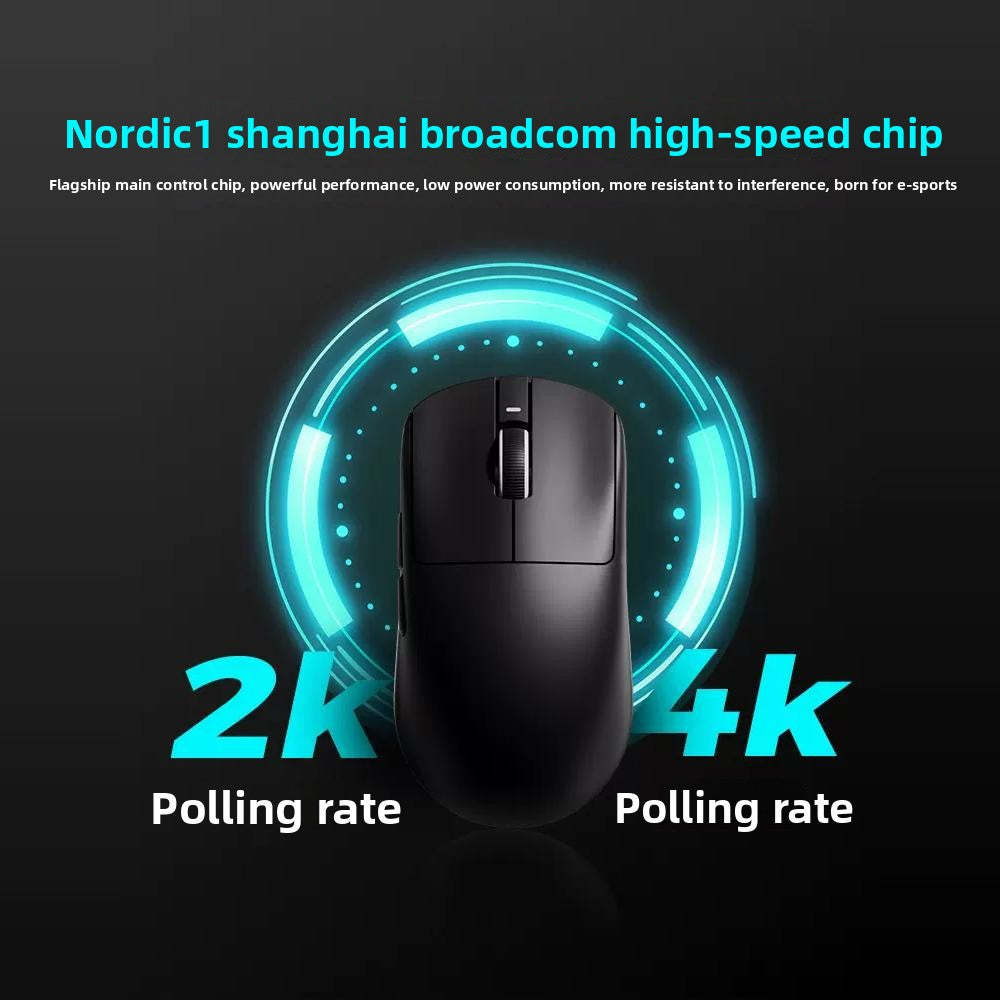 Mouse wireless ergonomico leggero VXE Dragonfly R1 con sensore PAW3395, mouse da gaming tri-mode a bassa latenza per PC, giocatori, ufficio e regalo