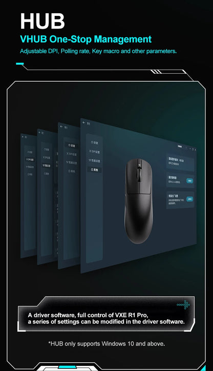ATK VXE Dragonfly R1 Pro MAX trådløs gamingmus PAW3395 R1 SE Plus specialtilpasset esports FPS-mus, genopladelig letvægtsmus