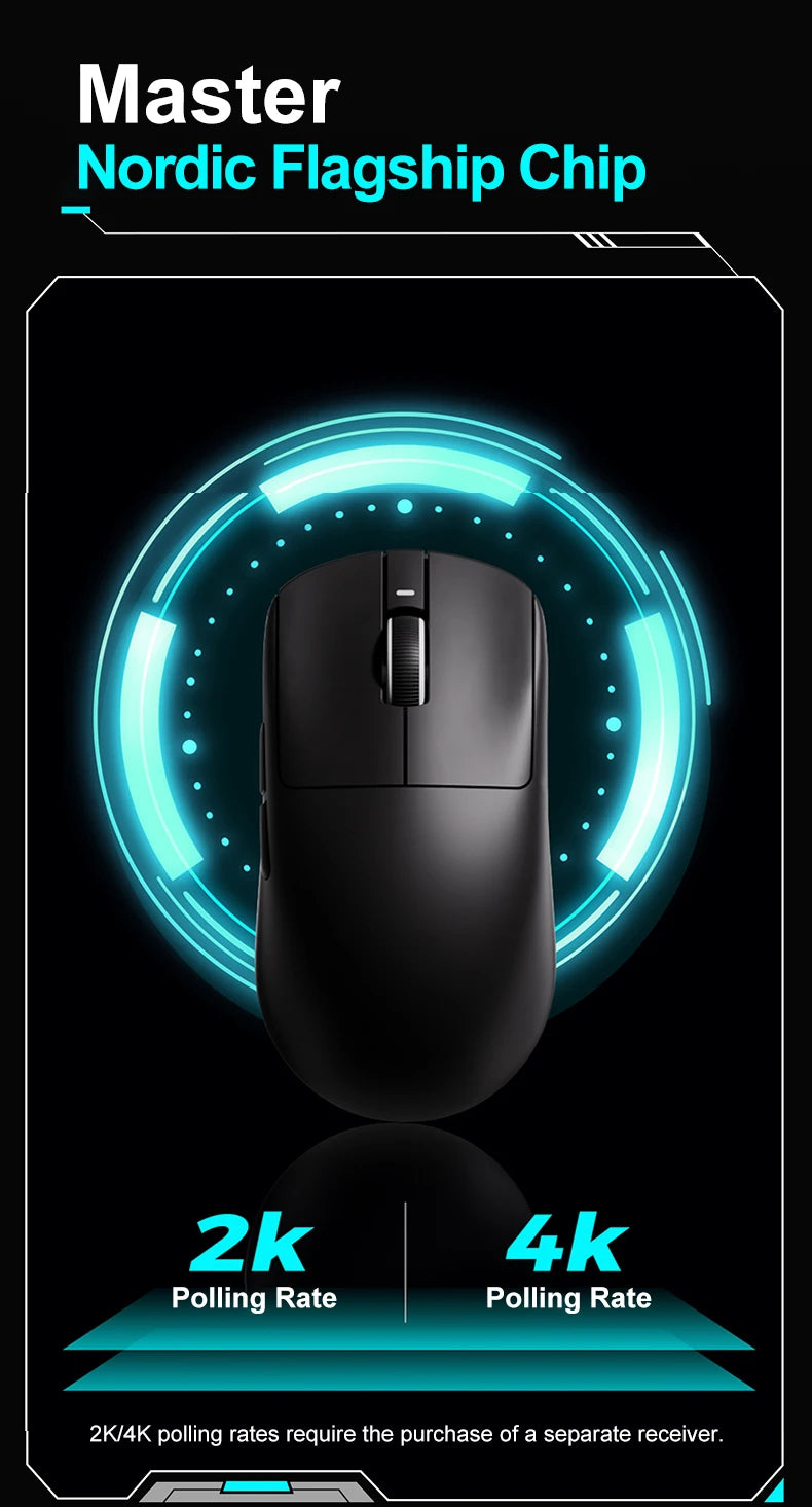 Bezdrátová herní myš ATK VXE Dragonfly R1 Pro MAX PAW3395 R1 SE Plus, přizpůsobitelná esports FPS myš, dobíjecí a lehká