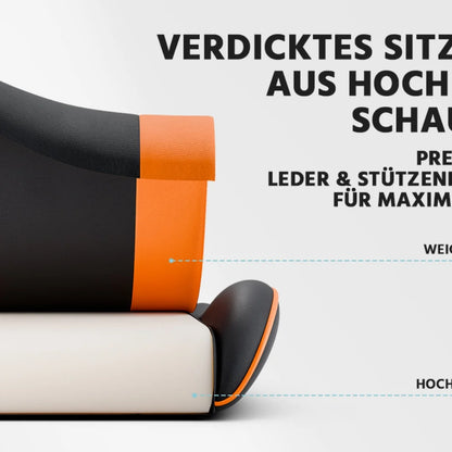 Gaming Stuhl Ergonomischer Gaming Sessel mit Lendenstütze, Atmungsaktiver PU-Leder Bürostuhl,Bequemer Computerstuhl, belastbar 2