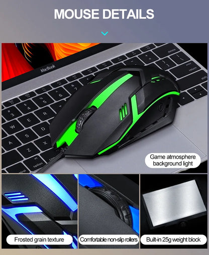 Russian Keyboard with Russian English Letter 100% Keyboard Mouse Kit Translucent Keycaps Backlight Punk Round Keycap Wired TF270