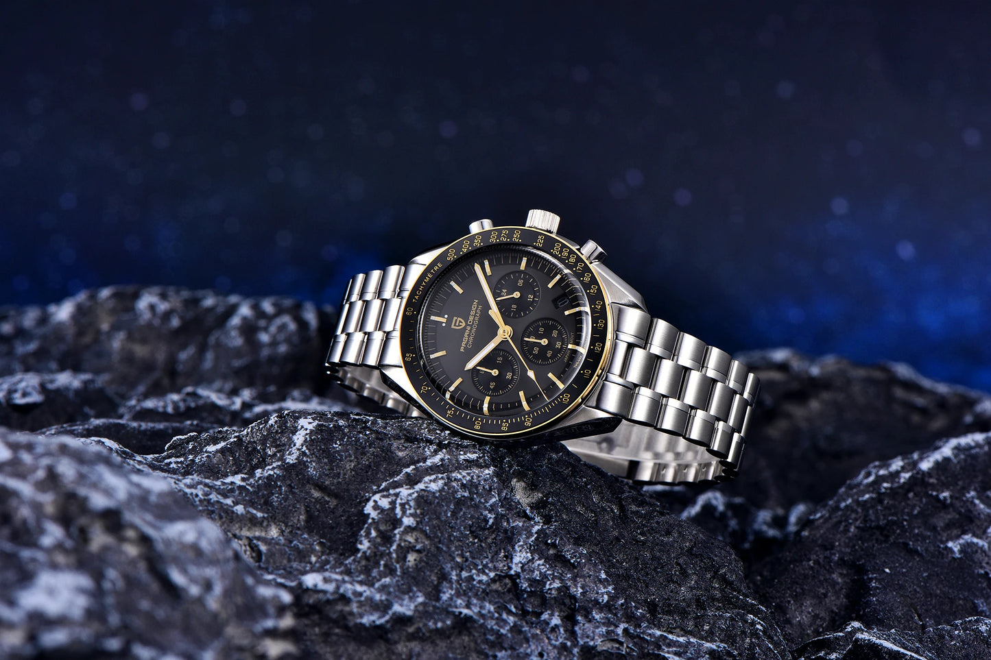 PAGANI DESIGN 2026 New V6 Moon Watches Men Luxury Quartz Watch For Men Speed Sport Chronograph AR Sapphire crystal Wristwatch
