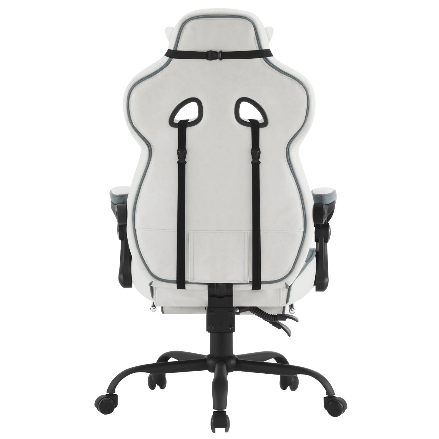 WOLTU Rotatable Computer Armchair Swivel Gaming Chair with Pocket Spring Cushion Ergonomic Office Chair Wide Seat Footrest