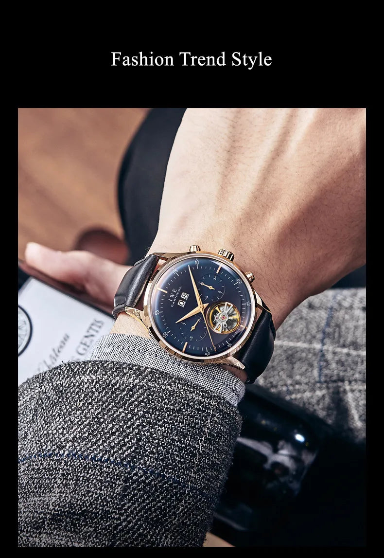 CARNIVAL Mechanical Dress Watches for Men Brands Luxury Sapphire Automatic Wristwatches Men's Waterproof 2025 Men's Watch