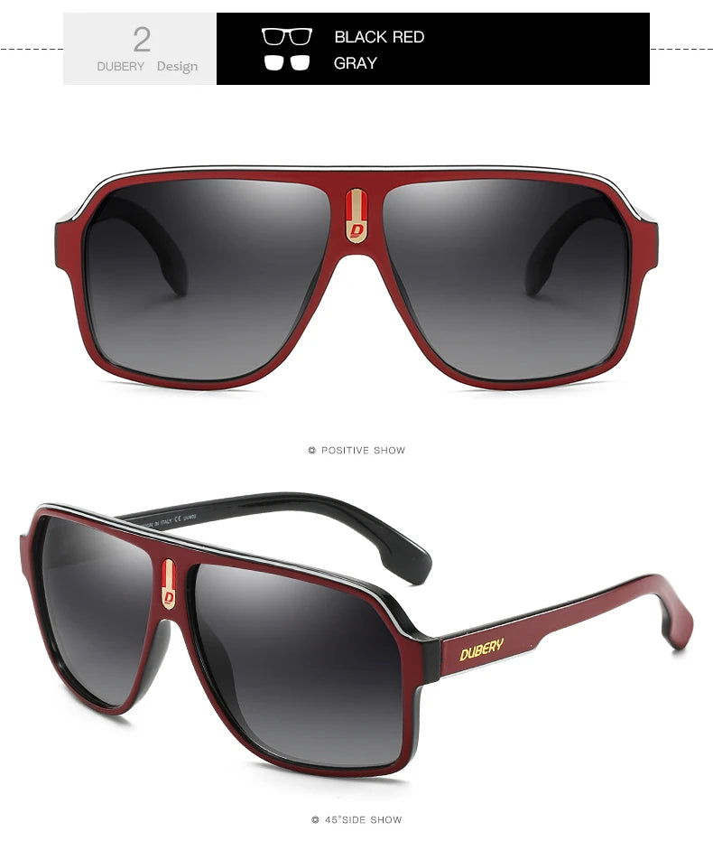 DUBERY márkájú polarizált napszemüveg férfiaknak, vezetési napszemüveg, retro férfi napszemüveg, nyári tükörszemüveg, Oculos UV400 103