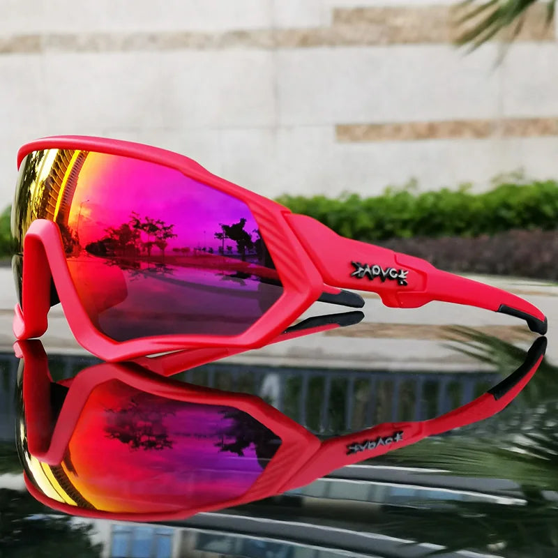 2025 Polarized Sport 5 Lens Cycling Glasses Bike Mtb Sunglasses Men Women Fishing Running Goggles Fashion Safety Bicycle Eyewear