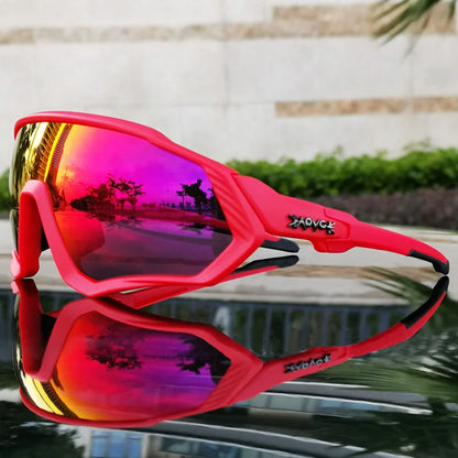 2025 Polarized Sport 5 Lens Cycling Glasses Bike Mtb Sunglasses Men Women Fishing Running Goggles Fashion Safety Bicycle Eyewear
