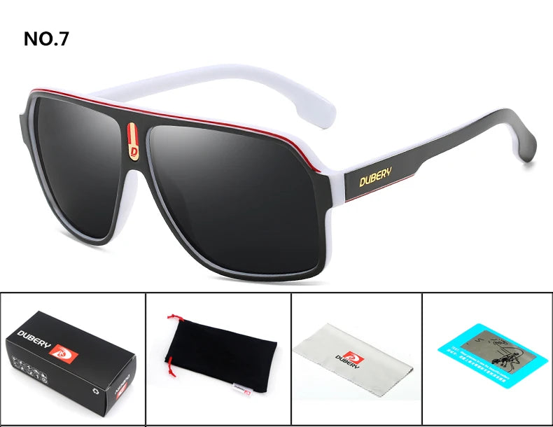 DUBERY márkájú polarizált napszemüveg férfiaknak, vezetési napszemüveg, retro férfi napszemüveg, nyári tükörszemüveg, Oculos UV400 103