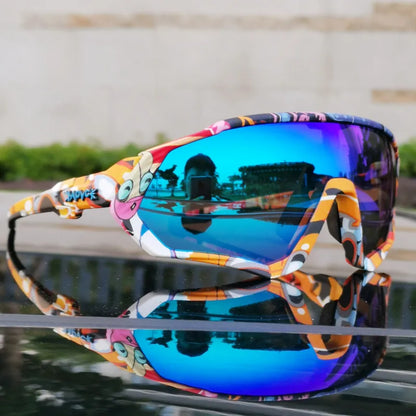 2025 Polarized Sport 5 Lens Cycling Glasses Bike Mtb Sunglasses Men Women Fishing Running Goggles Fashion Safety Bicycle Eyewear