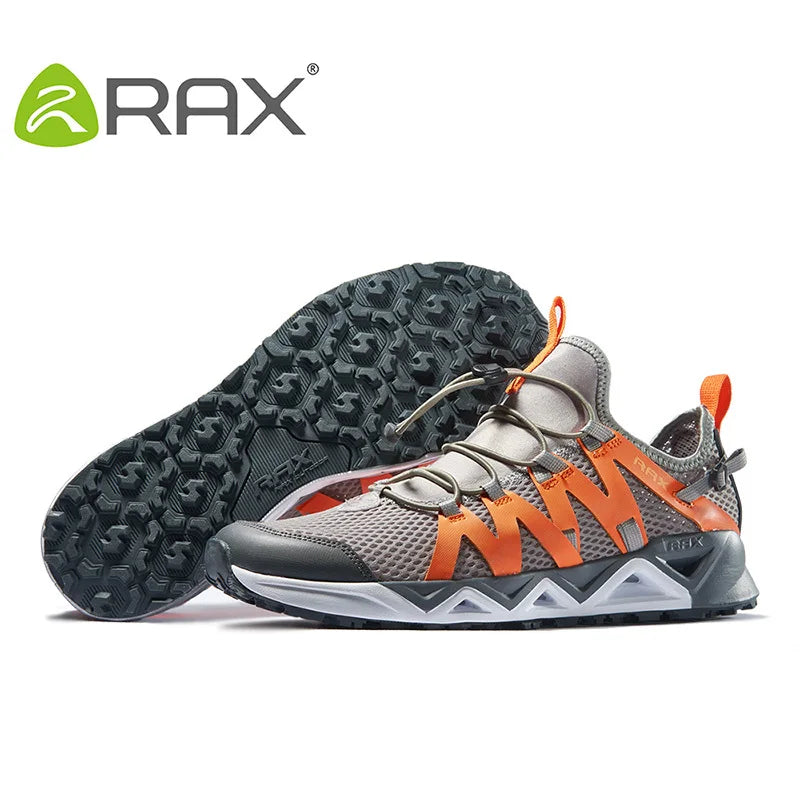 Rax Men's Aqua Upstreams Quick-drying Breathable Fishing Shoes Women Hole PU Insole Anti-slip Water Shoes Hiking