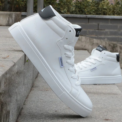 Men's Casual Skateboarding High Top Sneakers Sport Tennis Shoes Breathable Walking Street Shoes Men's Sneakers