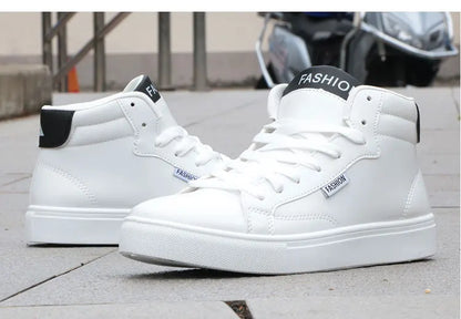 Men's Casual Skateboarding High Top Sneakers Sport Tennis Shoes Breathable Walking Street Shoes Men's Sneakers