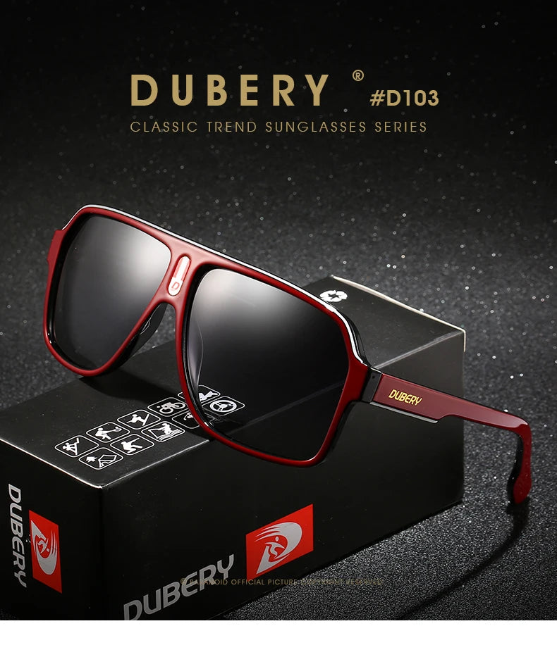 DUBERY márkájú polarizált napszemüveg férfiaknak, vezetési napszemüveg, retro férfi napszemüveg, nyári tükörszemüveg, Oculos UV400 103