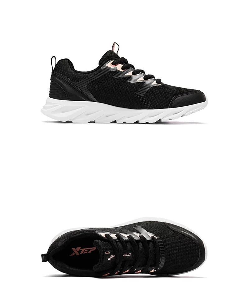 Xtep Women's Running Shoes New Fashion Lightweight Sneakers for Women Breathable Cushioning Sports Shoes Female 879318110073