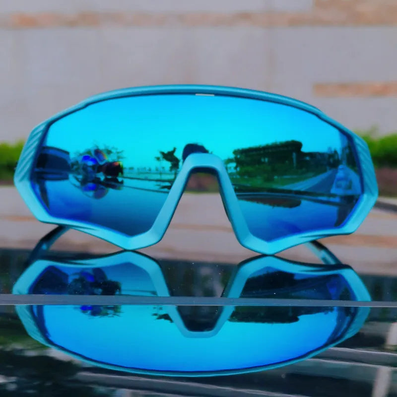2025 Polarized Sport 5 Lens Cycling Glasses Bike Mtb Sunglasses Men Women Fishing Running Goggles Fashion Safety Bicycle Eyewear