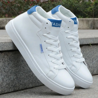 Men's Casual Skateboarding High Top Sneakers Sport Tennis Shoes Breathable Walking Street Shoes Men's Sneakers