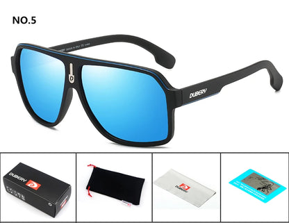 DUBERY márkájú polarizált napszemüveg férfiaknak, vezetési napszemüveg, retro férfi napszemüveg, nyári tükörszemüveg, Oculos UV400 103