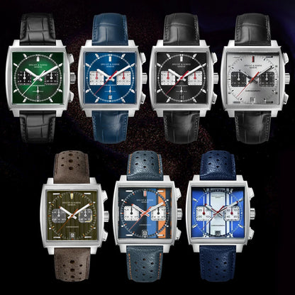 Specht&Sohne Men's Watch Luxury Brand Waterproof Stainless Steel Leather Japan VK Multifunctional Quartz Watch Religio Masculino