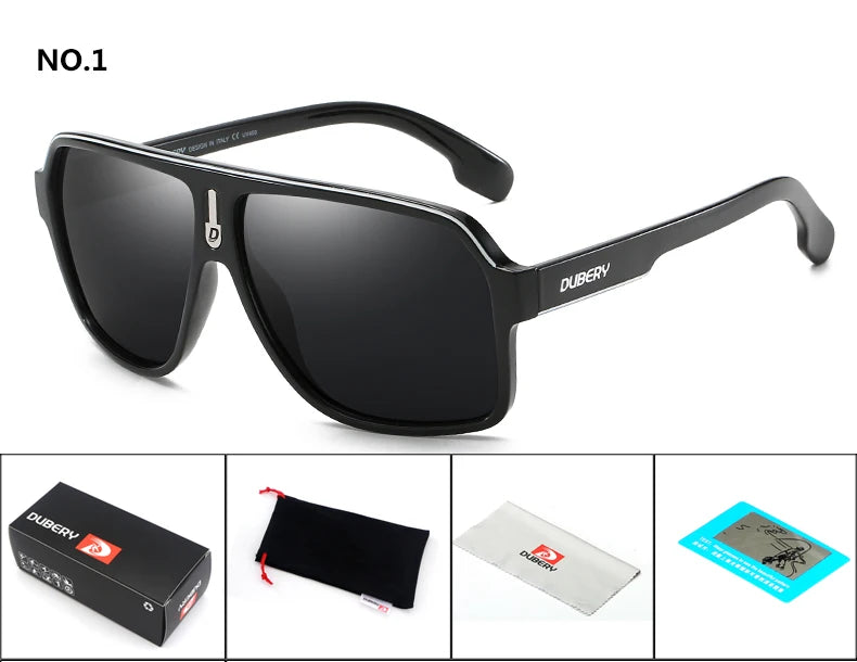 DUBERY márkájú polarizált napszemüveg férfiaknak, vezetési napszemüveg, retro férfi napszemüveg, nyári tükörszemüveg, Oculos UV400 103
