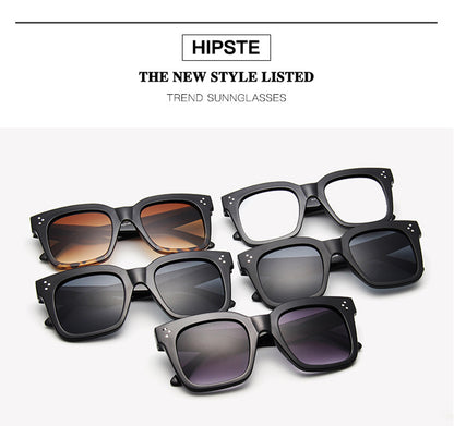 Női napszemüveg, lapos felső keret, Lunette Femme, női luxusmárkás napszemüveg, női szegecses napszemüveg, UV400