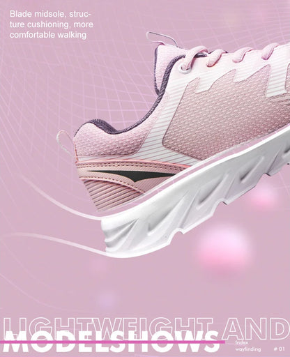 Xtep Women's Running Shoes New Fashion Lightweight Sneakers for Women Breathable Cushioning Sports Shoes Female 879318110073
