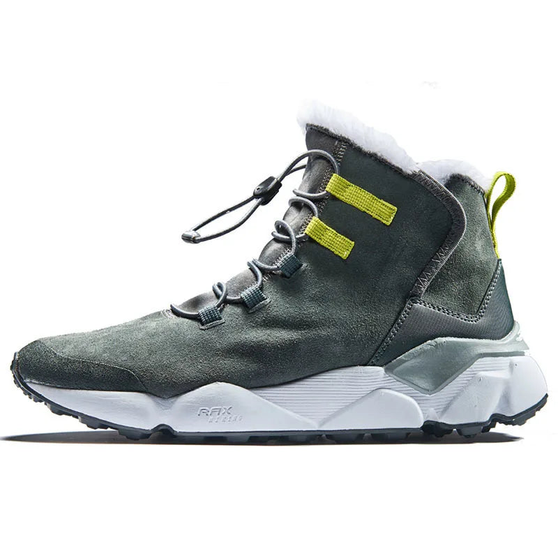 RAX Snow Boots for Men, Outdoor Sports Sneakers for Men and Women, Hiking Boots, Waterproof Plush Lining, Trekking Boots, Anti-Slip Tourism