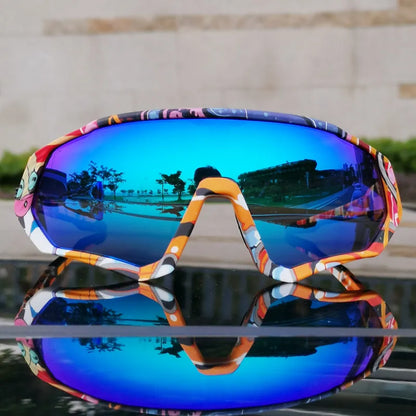 2025 Polarized Sport 5 Lens Cycling Glasses Bike Mtb Sunglasses Men Women Fishing Running Goggles Fashion Safety Bicycle Eyewear