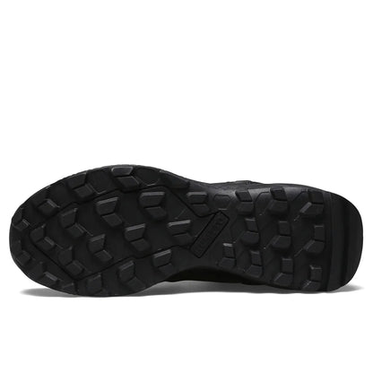 HUMTTO Scarpe da trekking impermeabili, stivaletti da montagna neri, sneakers da campeggio da uomo, scarpe tattiche sportive di sicurezza per arrampicata