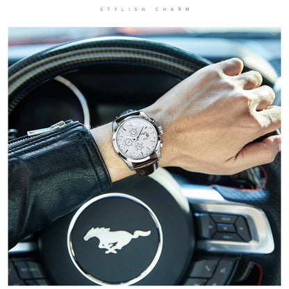 relogio masculino New Carnival Automatic Watches Men Business Mechanical Clock Leather Strap Waterproof Luxuey Brand Clock