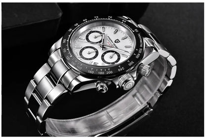 PAGANI DESIGN 2025 New Men's Watches Luxury Rose Gold Quartz Watch For Men 100M Waterproof Sports Chronograph Wristwatch Men
