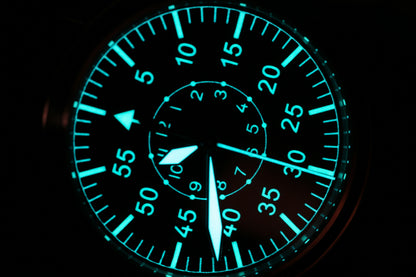 【Escapement Time】Automatic Movement Pilot Watch withType-B or Type-A   Black Dial and 40mm Case waterproof 100M