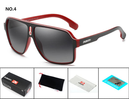 DUBERY márkájú polarizált napszemüveg férfiaknak, vezetési napszemüveg, retro férfi napszemüveg, nyári tükörszemüveg, Oculos UV400 103