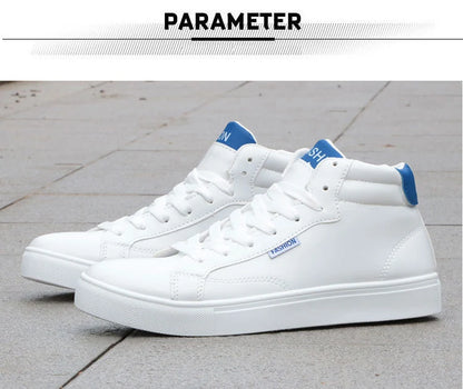 Men's Casual Skateboarding High Top Sneakers Sport Tennis Shoes Breathable Walking Street Shoes Men's Sneakers