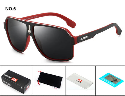 DUBERY márkájú polarizált napszemüveg férfiaknak, vezetési napszemüveg, retro férfi napszemüveg, nyári tükörszemüveg, Oculos UV400 103