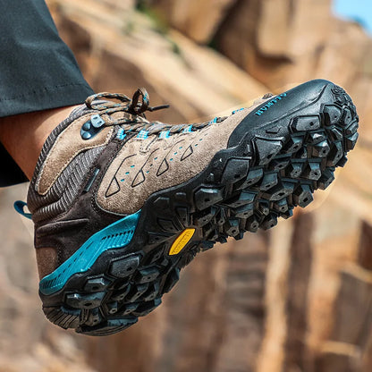 HUMTTO New Hiking Shoes Men's Waterproof Outdoor Sneakers for Men Leather Women Walking Climbing Trekking Sport Man Boots Woman