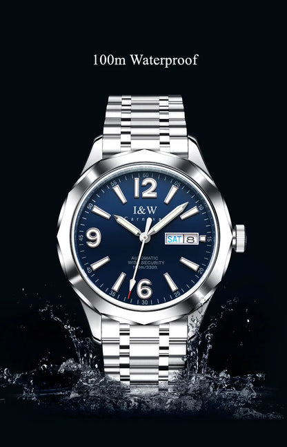 CARNIVAL Herreur i tungsten med mekanisk NH36 automatisk urværk – luksus-armbåndsur til mænd, vandtæt Montre Homme