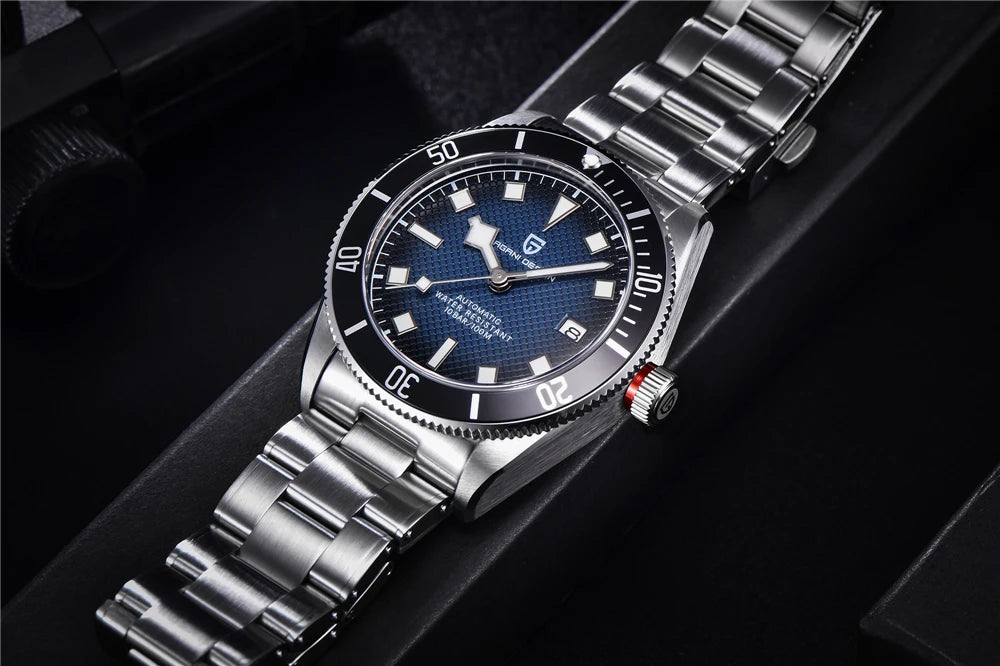 2026 New PAGANI DESIGN BB58 Luxury Automatic Mechanical Men Watch Sapphire Japan Movt Watch 316L All Steel Waterproof Man Watch
