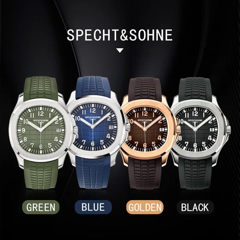 Specht&Sohne Men's Watches 2025 Mechanical Automatic Watch For Men Miyota 8125 Movement Steel Rose Gold Waterproof Watch