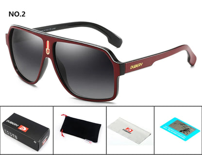 DUBERY márkájú polarizált napszemüveg férfiaknak, vezetési napszemüveg, retro férfi napszemüveg, nyári tükörszemüveg, Oculos UV400 103