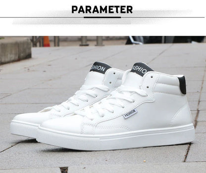Men's Casual Skateboarding High Top Sneakers Sport Tennis Shoes Breathable Walking Street Shoes Men's Sneakers