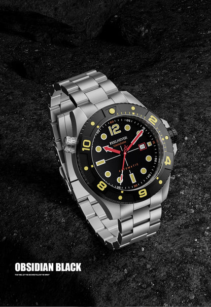 FeelNever Top Brand Luxury Mechanical Watch Profession Casual Sport Stainless Steel Automatic Men's Watches Fashion Wristwatches