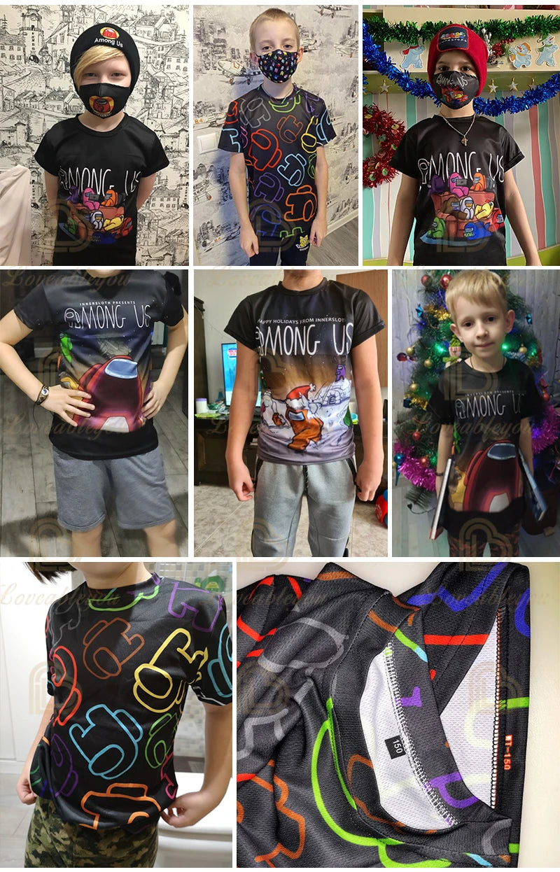 Лятна модна детска тениска с Fortnite талисман и 3D принт, ежедневна T-shirt за момчета и момичета, унисекс детско облекло, горнище