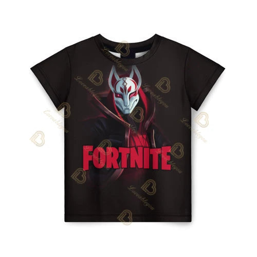 Лятна модна детска тениска с Fortnite талисман и 3D принт, ежедневна T-shirt за момчета и момичета, унисекс детско облекло, горнище